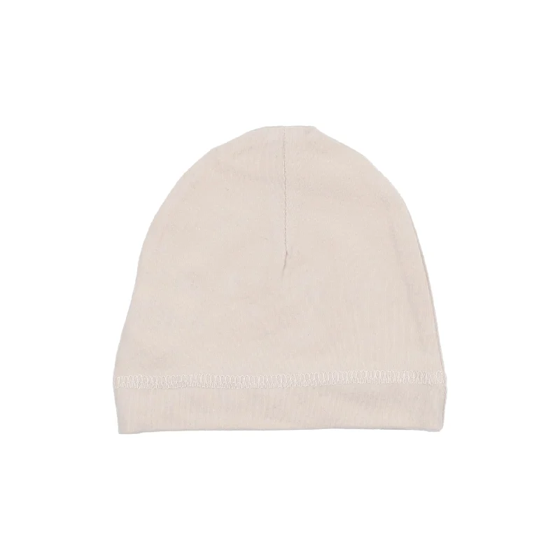 Lilette Signature Solid Beanie - Natural